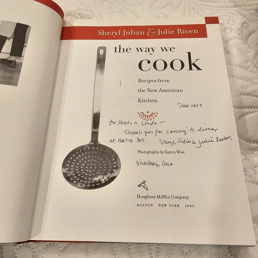 Two Signed Cookbooks: 